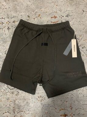 Essentials Fear of God Men's Dark Smoke Athletic Shorts